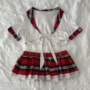 Two-Piece School Girl Lingerie